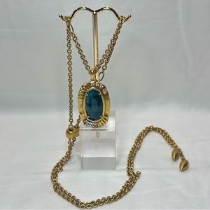 Kendra Scott Dark Green Long Necklace